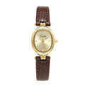 Womens Leather Belt Round-shaped Fashionable Artistic Niche Watch