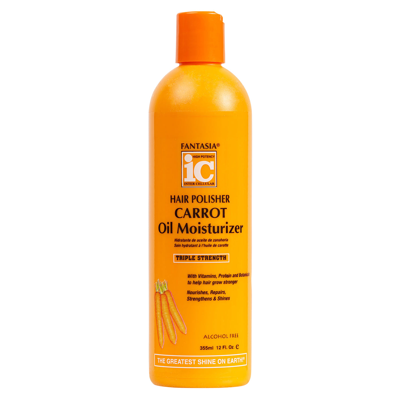 Fantasia Hair Polisher Carrot Growth Oil Moisturizer, 12 Oz
