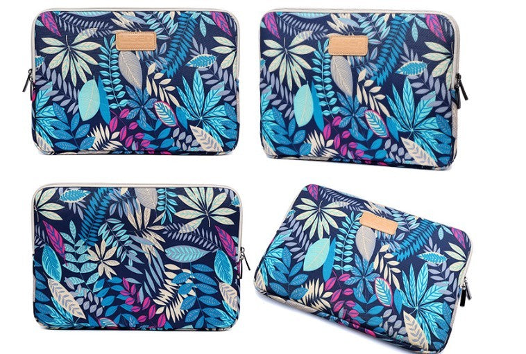 LISEN Colorful Leaf Notebook Sleeve Bag 15.6 Inch Computer Bag