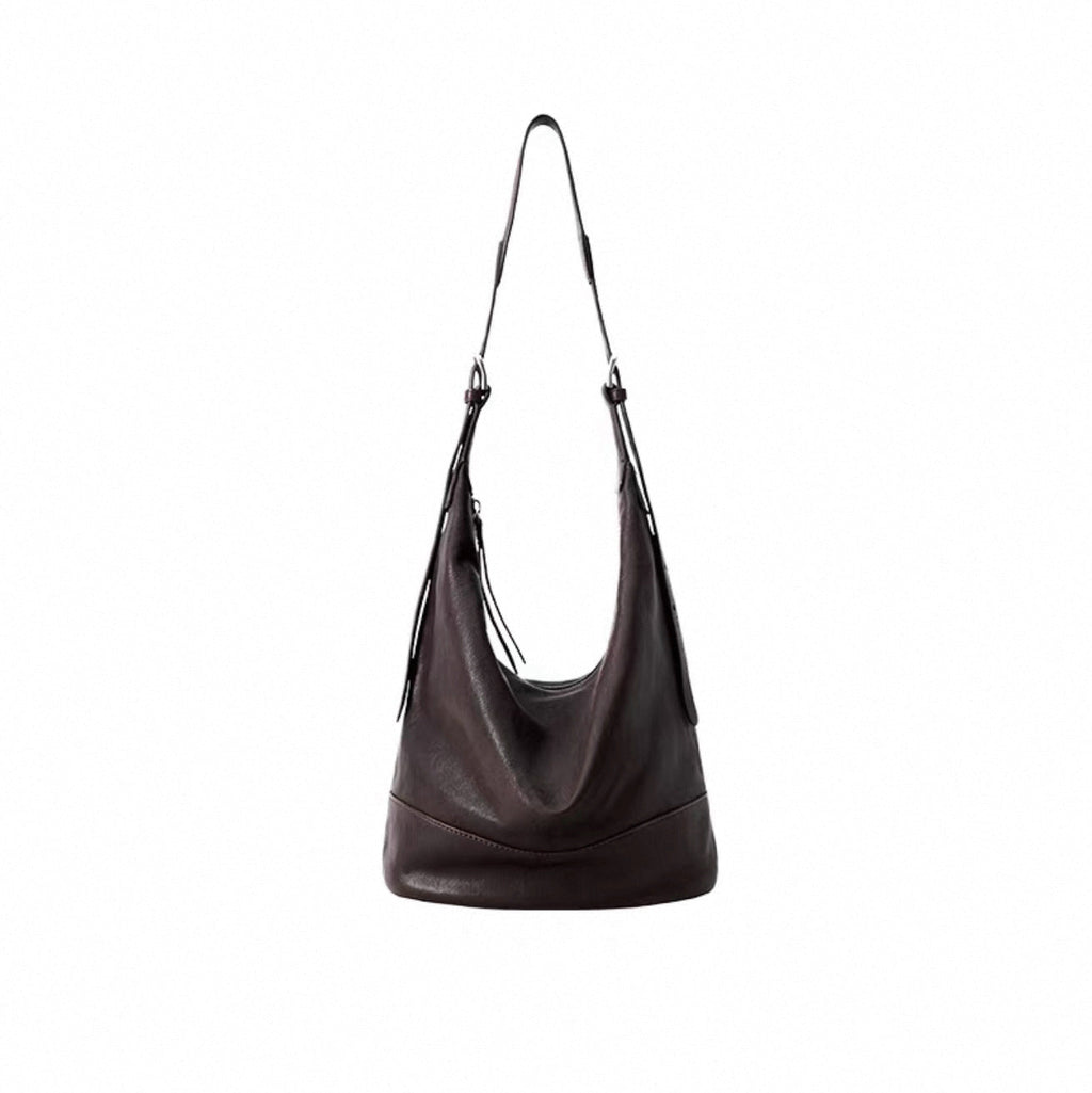 Sheepskin Double-handle Genuine Leather Large-capacity Commuter Bag