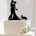 Acrylic Couple Cat Wedding Cake Topper