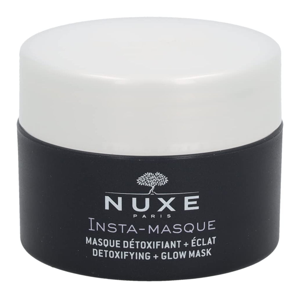Nuxe Insta-Masque Detoxifying + Glow Mask 50ml - Detoxifying Face Mask with Charcoal & Rose Water for All Skin Types