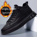 Men's Versatile Fleece-lined Casual Sneakers: Thickened Sports Shoes