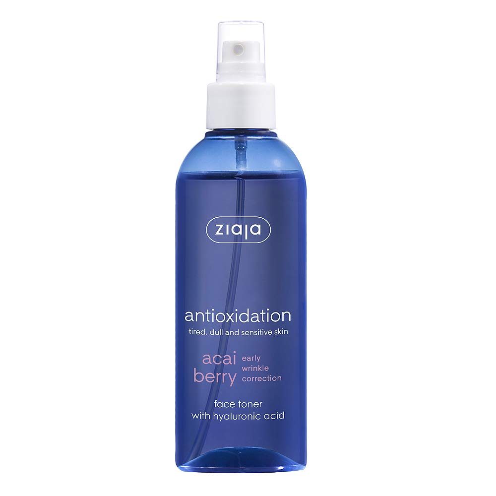 Ziaja Acai Berry Hyaluronic Acid Toner - Natural, Vegan Anti-Aging Skincare for Sensitive Skin