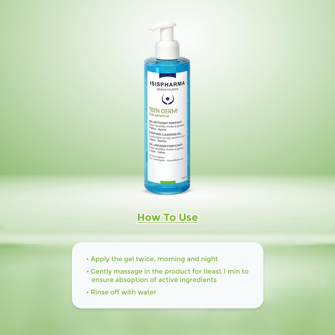 Isispharma Teen Derm Gel Sensitive 250ml