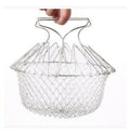Stainless Steel Foldable Fry Basket Kitchen Tool