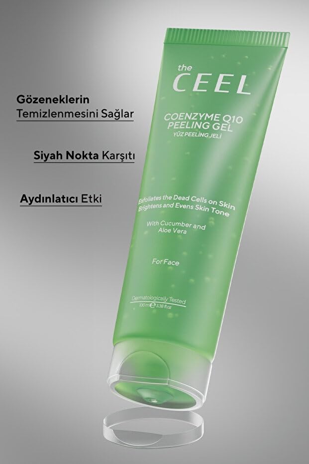 The Ceel Coenzyme Q10 Peeling Gel - Gentle Exfoliating Skincare for Anti-Aging, 3.38 fl oz