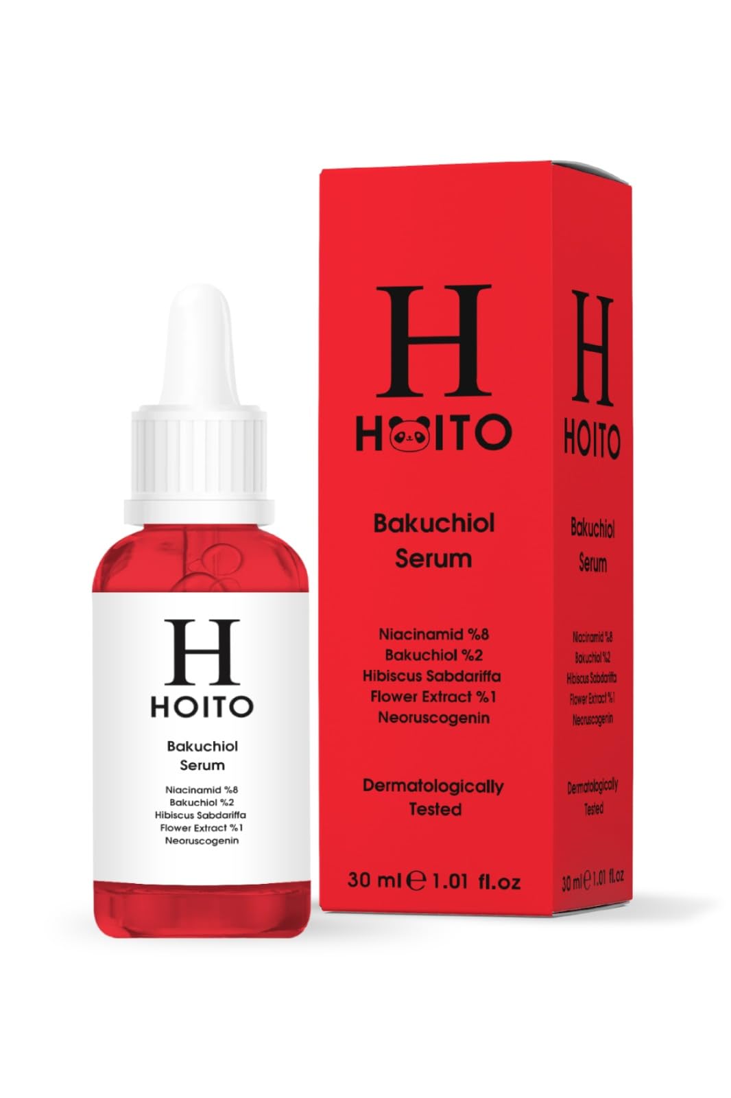 Hoito Bakuchiol Serum 30 ml - Anti-aging Niacinamide Serum, Retinol Alternative for Sensitive Skin