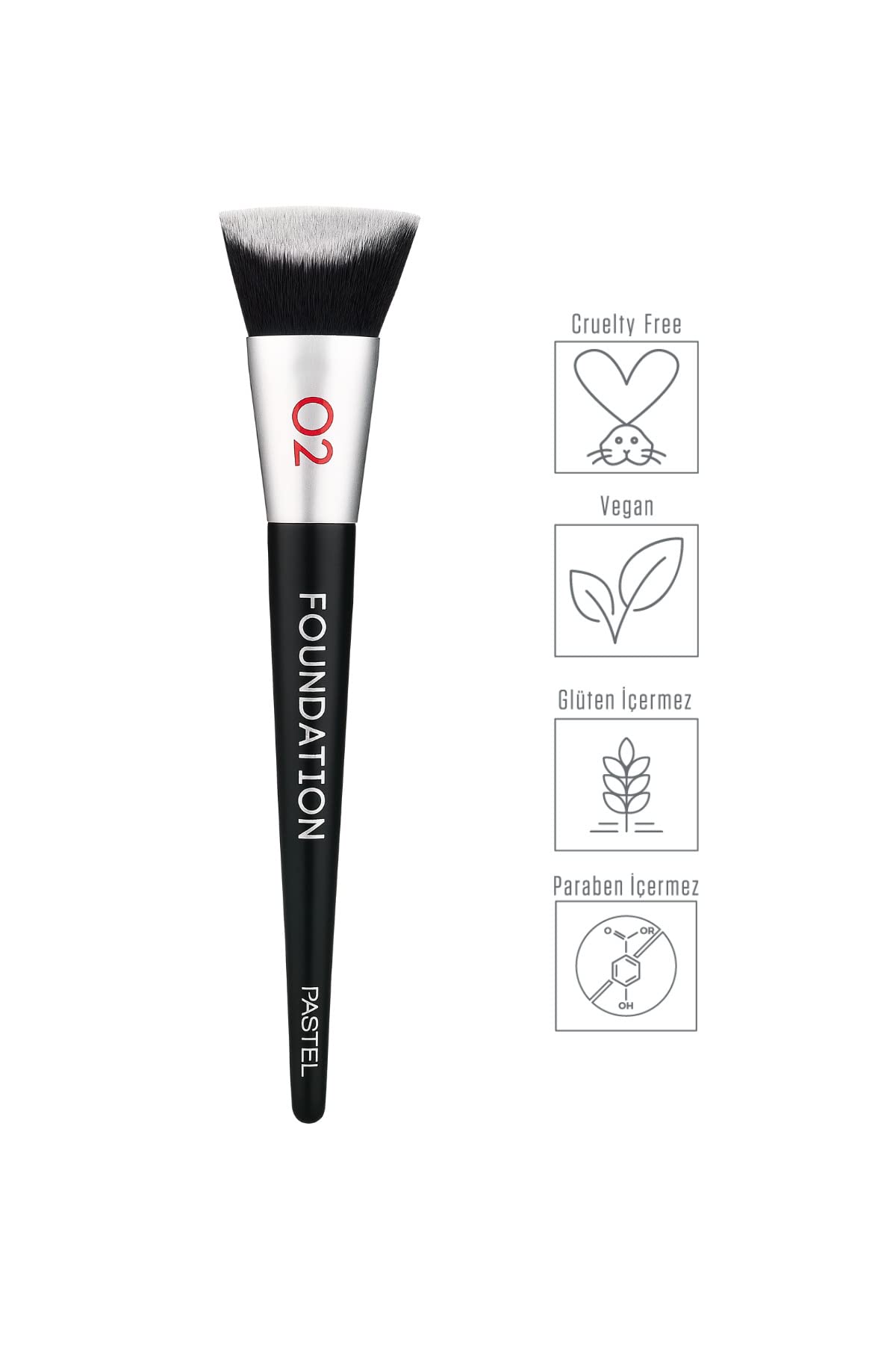 Pastel Profashion Foundation Brush - High-Quality Makeup Brush for Flawless Foundation Application