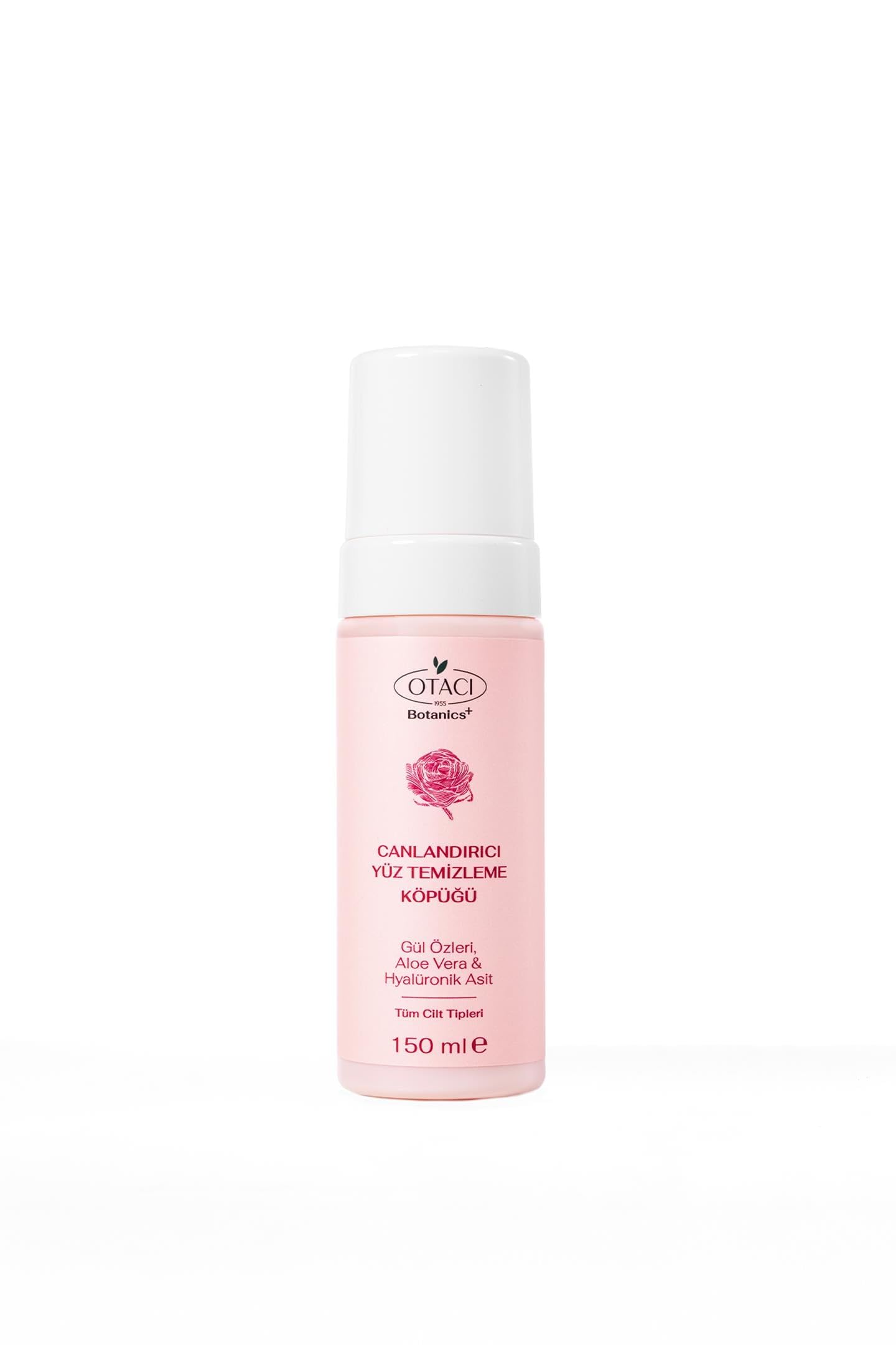 Otacı Rose Extract Facial Cleansing Foam 150ml - Gentle Cleanser | Vegan