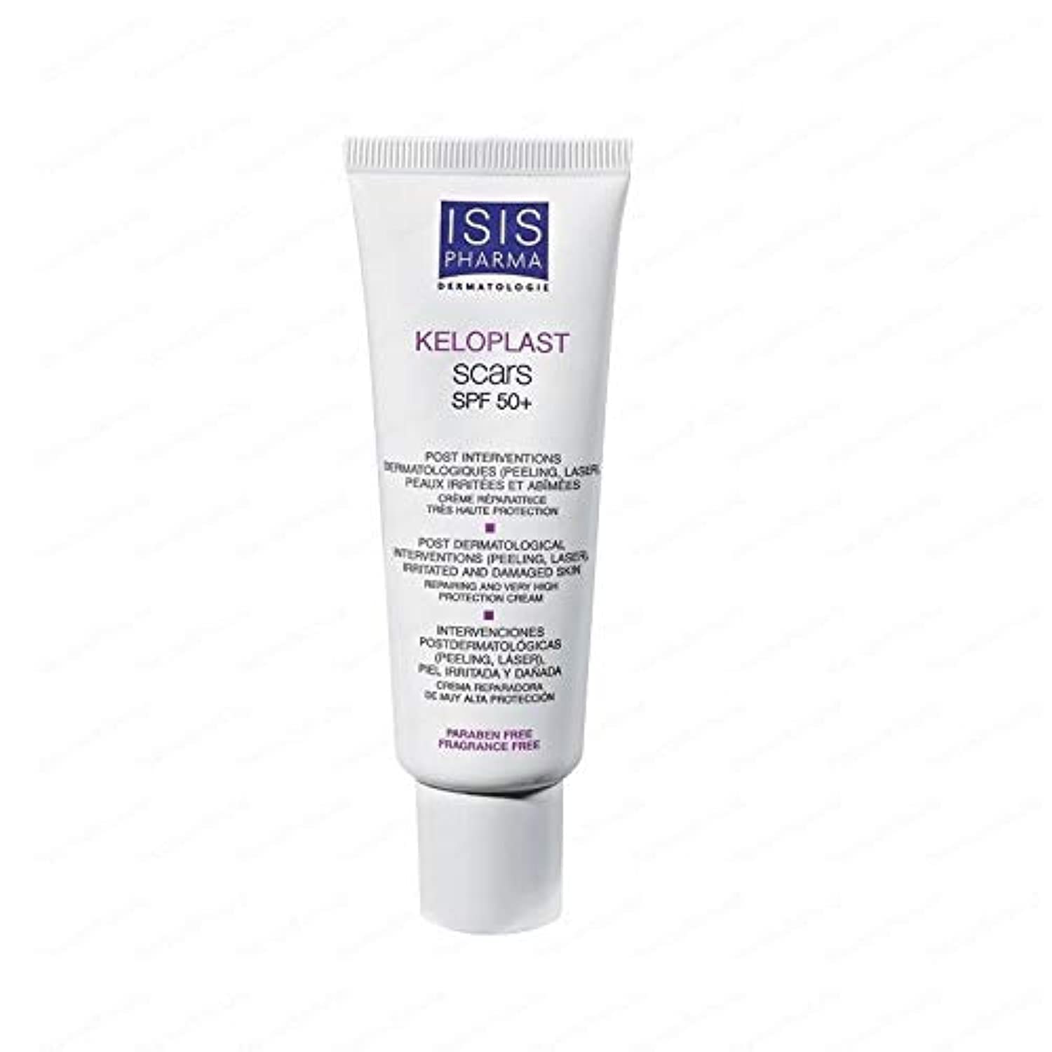 Isis Pharma Keloplast Scars SPF50+ Cream - Non-Greasy Scar Repair with High Sun Protection
