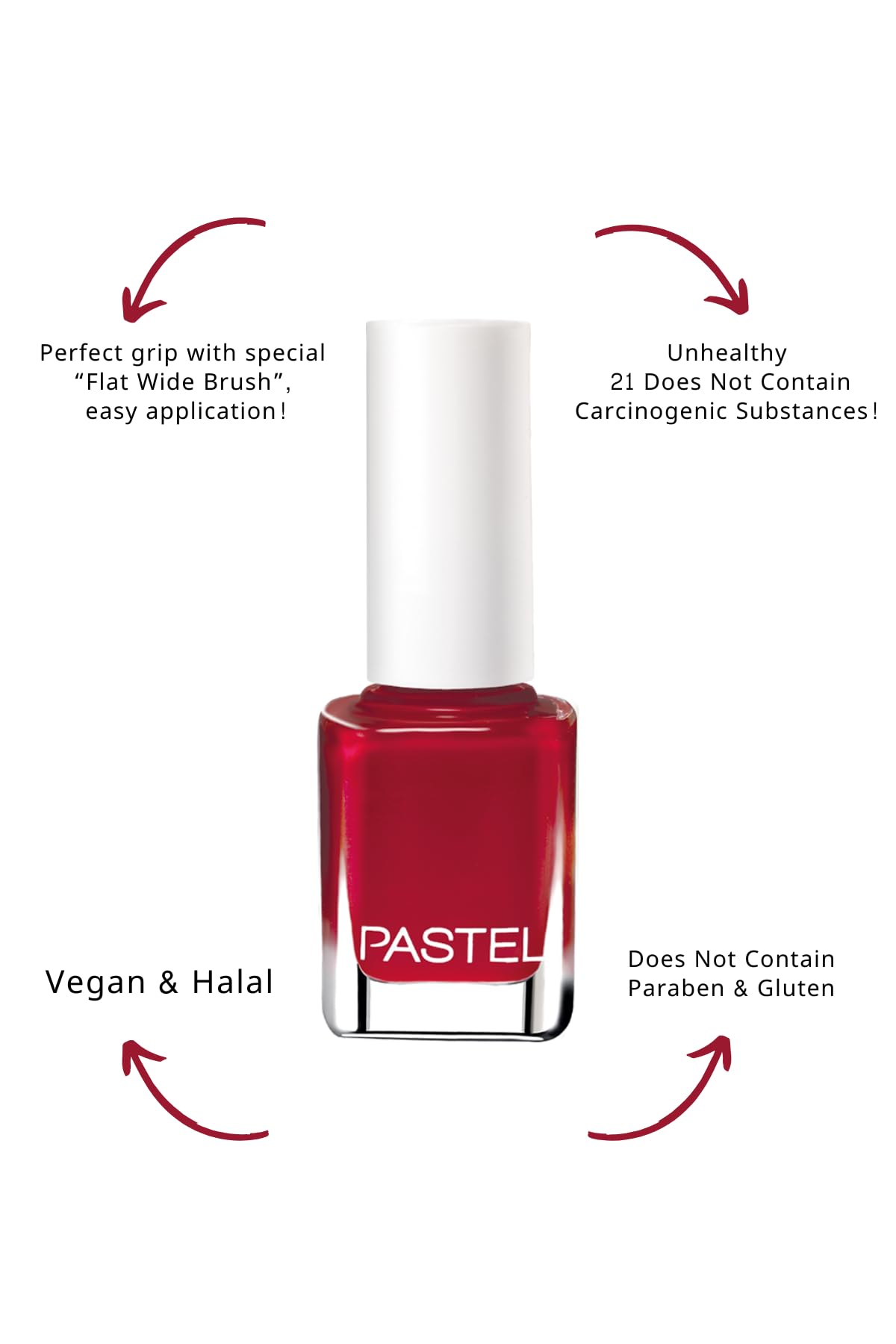 Pastel Vegan Nail Polish - Cruelty Free, 13ml - Pastel Colors