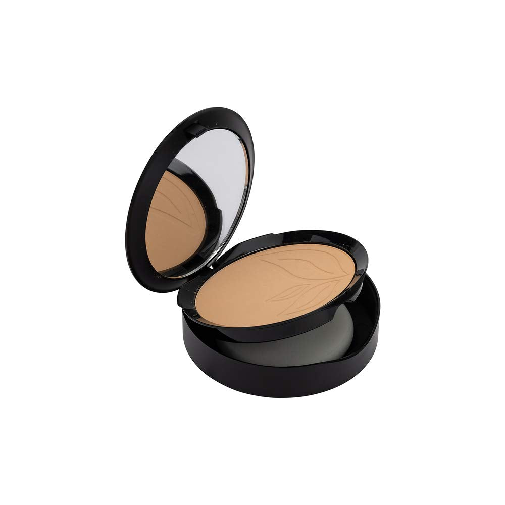 Purobio Vegan Mineral Foundation - Lightweight, Paraben-Free Compact Foundation for Even Skin Tone