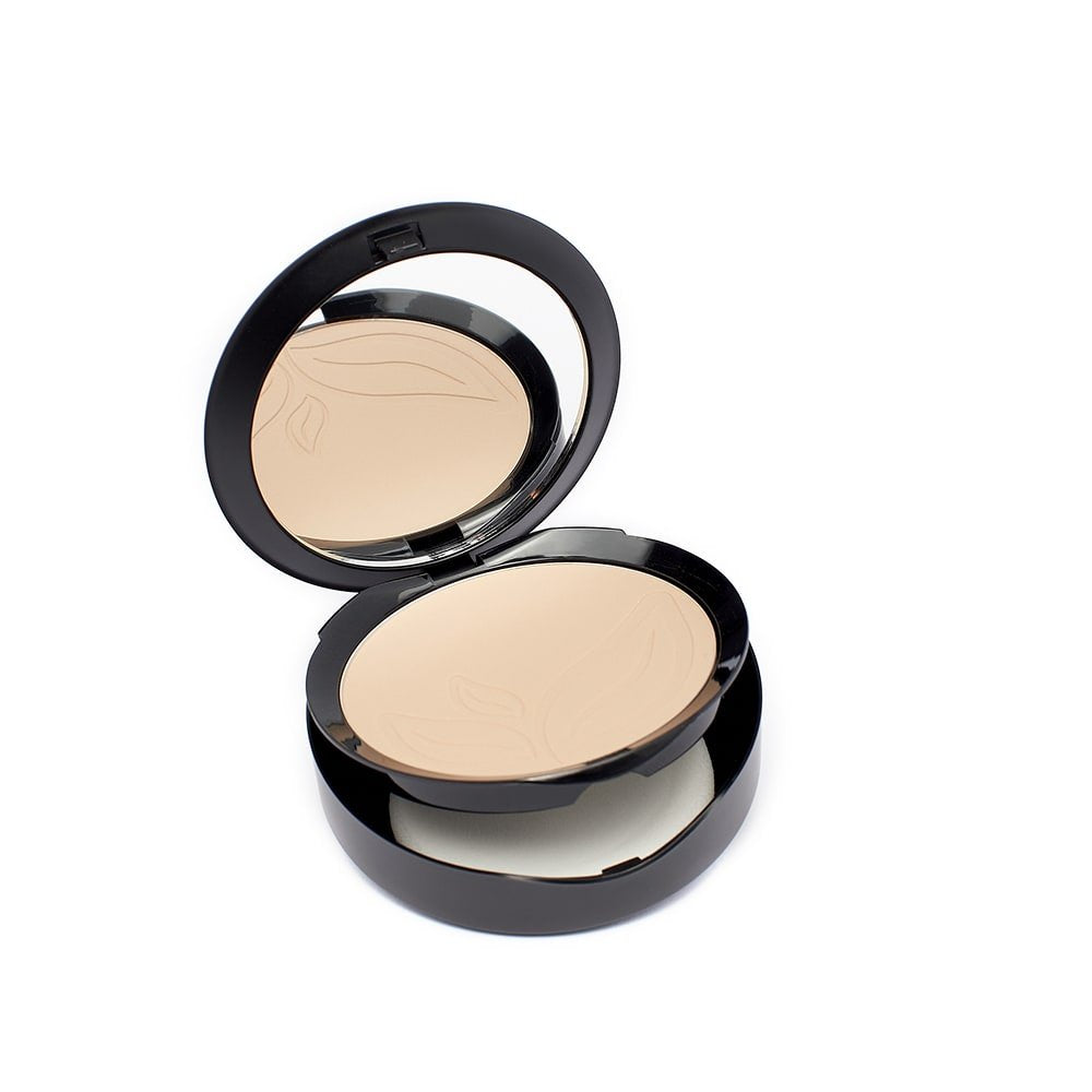 Purobio Vegan Mineral Foundation - Lightweight, Paraben-Free Compact Foundation for Even Skin Tone