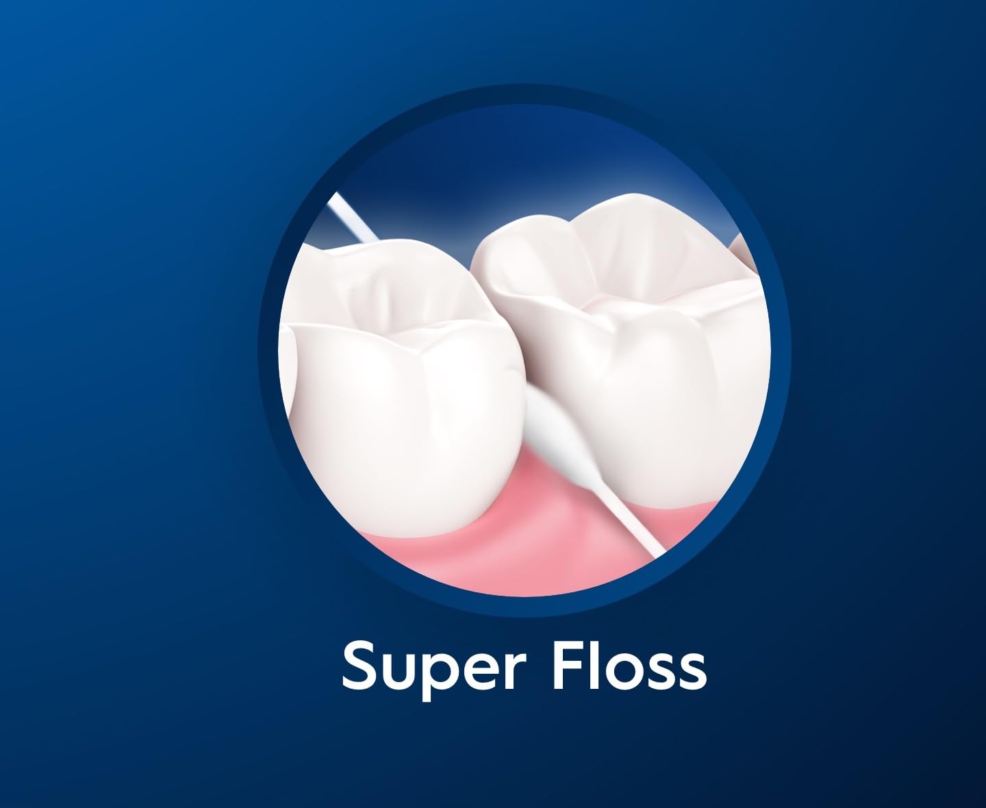 Oral-B Super Floss 50 Count - Effective Interdental Cleaning for Braces and Bridges