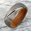 Laser Damascus Tungsten Ring