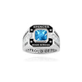 College Commemorative Gift Square Zircon Ring