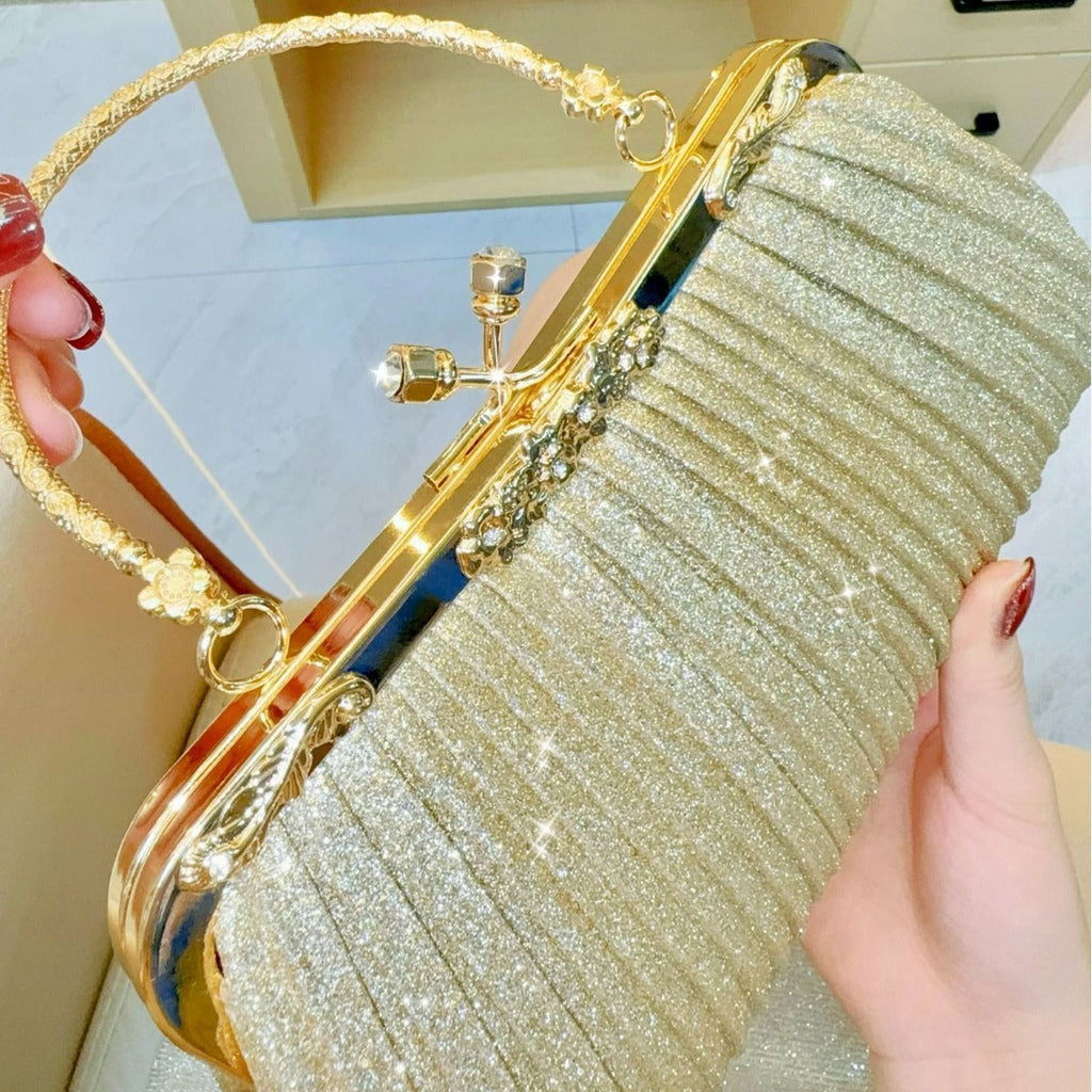 Diamond-Embellished ShoulderCrossbody Handbag For Women With Diamonds On The Strap