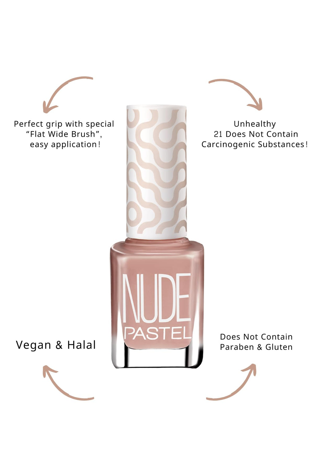 Pastel Vegan Nail Polish - Pastel Nude 106, Cruelty Free & Toxic-Free Beauty