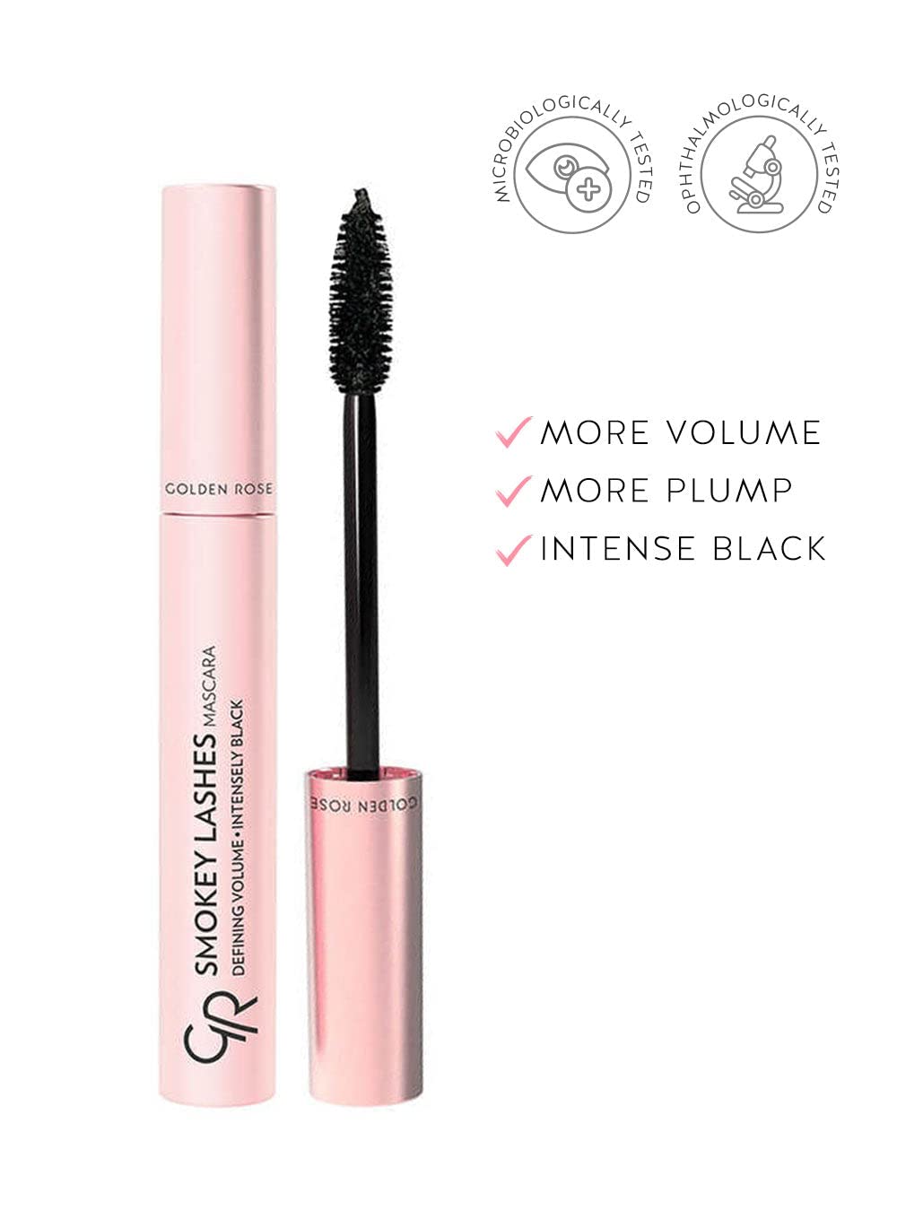 Golden Rose Wonder Lash Mascara 12ml - Volumizing, Nourishing, Intensely Black Mascara for Fuller Lashes