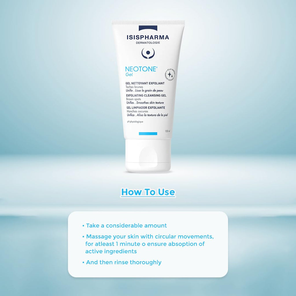 Isis Pharma Neotone Gel 150ml - Gentle Facial Cleansing for Sensitive Skin