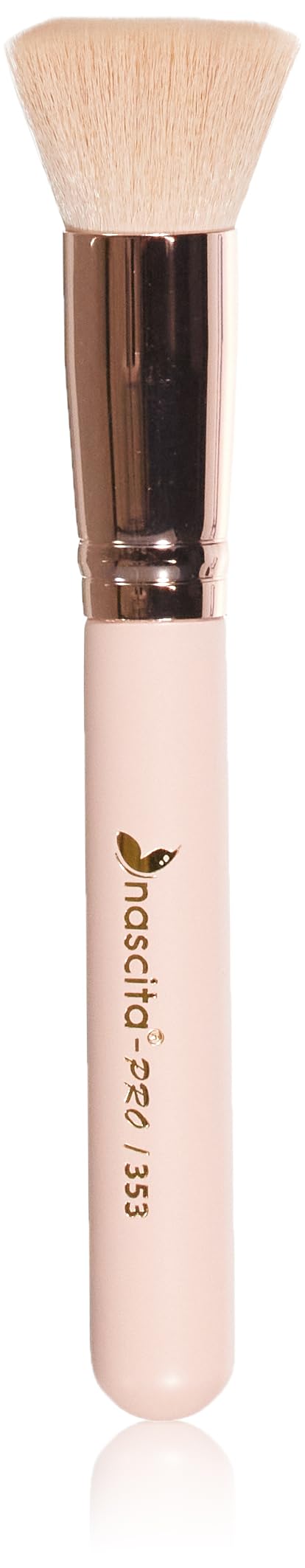 Nascita Soft Colors Kabuki Foundation Brush - 353: Anti-Bacterial, Synthetic Bristles for Flawless Liquid Foundation Application