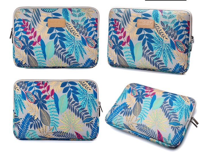 LISEN Colorful Leaf Notebook Sleeve Bag 15.6 Inch Computer Bag
