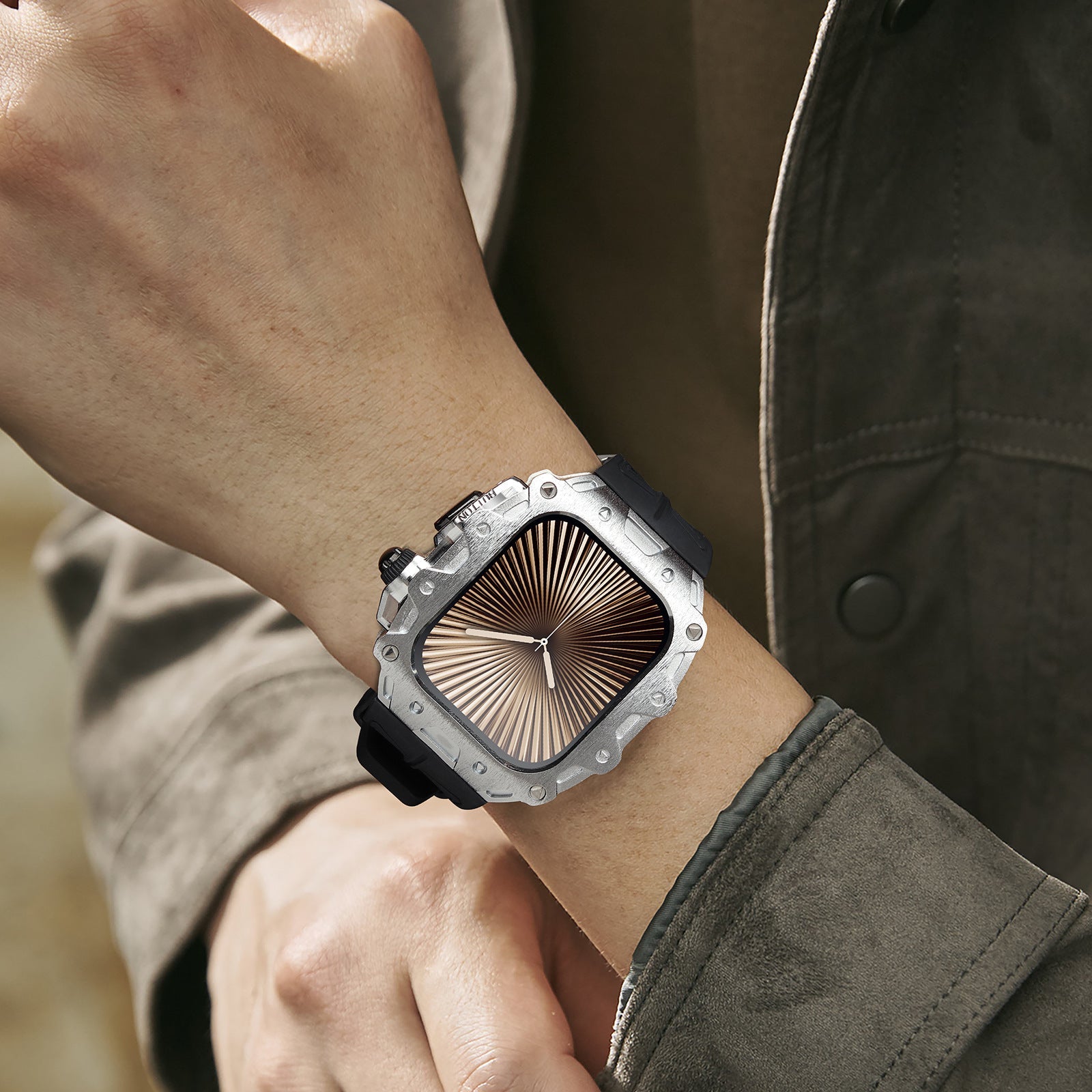 Metal Case For Watch S1110 46mm All-in-one Case And Strap Conversion