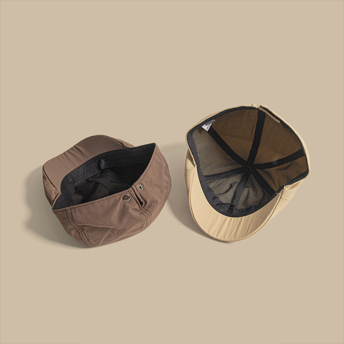 The Men's Solid Color Quick-drying Stitched Design-forward Retro Baseball Cap Is Suitable For Daily Casual Commuting And Street Wear.