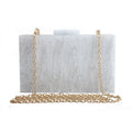 Marble Pattern Acrylic Handbag for Women