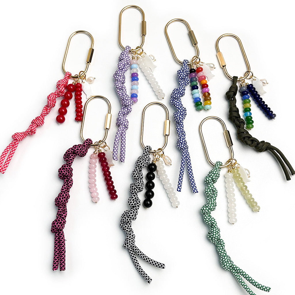 Color-block Woven Rope Keychain