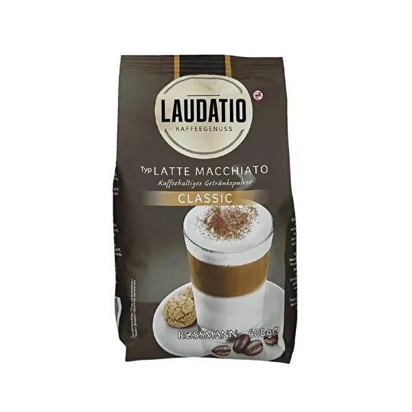 Laudatio Latte Macchiato Coffee Powder: Authentic Italian Flavor, Quick & Easy Preparation, 400g Value Size