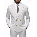 Mens Double-Breasted Fashionable Casual Blazer
