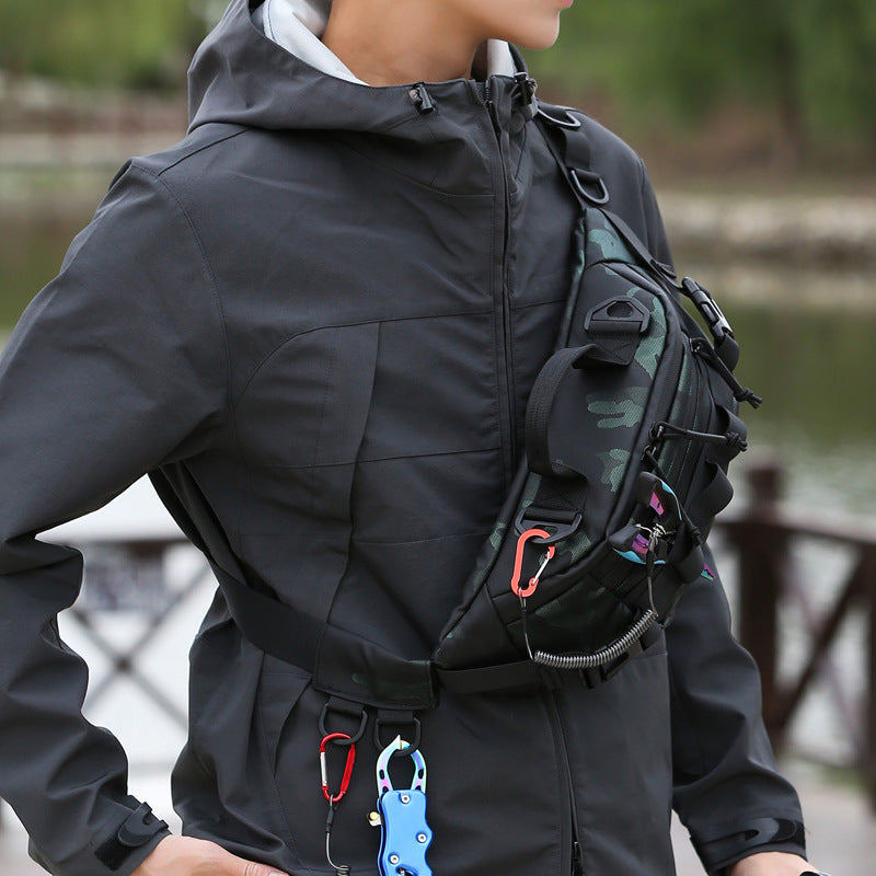 High-end Camouflage Waterproof Lure Waist Bag Multifunctional