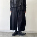 Extra-loose Mens Cropped Wide-leg Pants
