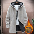 Men's Mid-Length Knitted Cardigan Coat Casual And Versatile