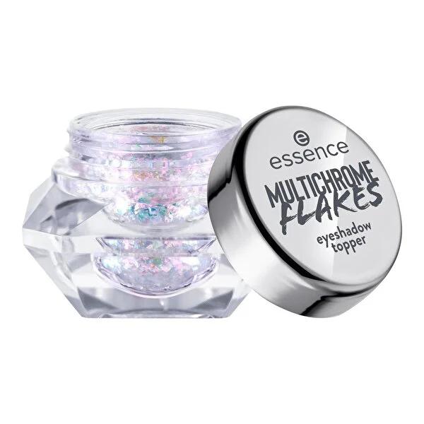 Essence Multichrome Flakes Eyeshadow/Eyeshadow Topper - Water-Based, Multi-Colored Eye Makeup, Versatile Makeup Product