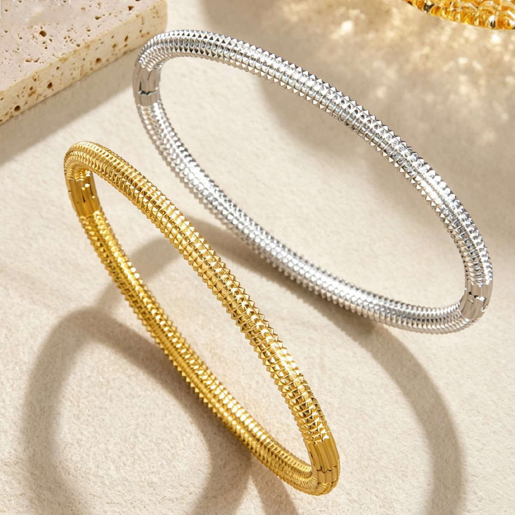 Stainless Steel Minimalist Style Clasp Bracelet