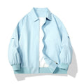 Outdoor Leisure Loose Jacket Teen Trend Japanese Style Workwear Polo Collar Solid Color Coat