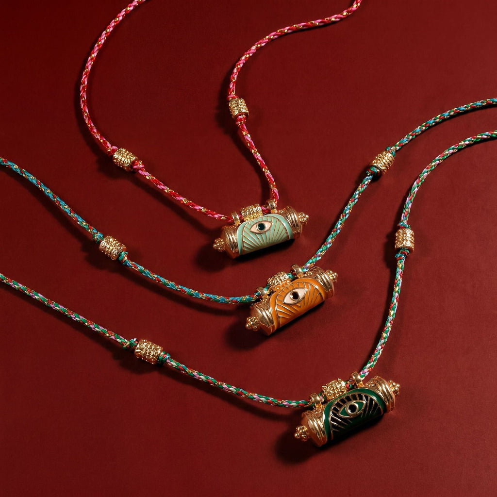 Evil Eye Kaleidoscope Necklace Clavicle Chain