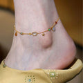 Summer Forest-Style Starfish And Shell Anklet For Women