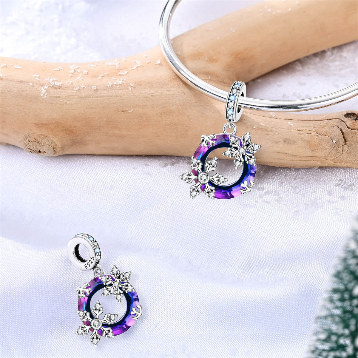 Beaded Silver-plated Copper DIY Bracelet And Pendant Jewelry