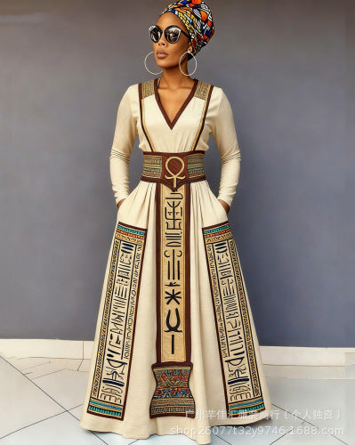 Stylish And Elegant Maxi Dress With A Flared Hem For Women