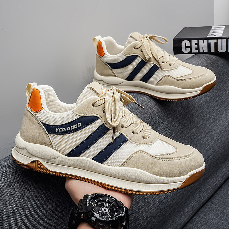 Men's Wide Toe Cortez-style Sneakers, Extra Wide Shoes For Wide Feet & High Instep, Soft Mesh Casual Trainers