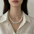 Retro Minimalist Chic French-style Faux Pearl Necklace
