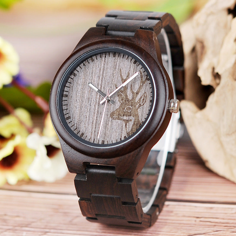 Wooden Watch Classic Analog Quartz Fashionable