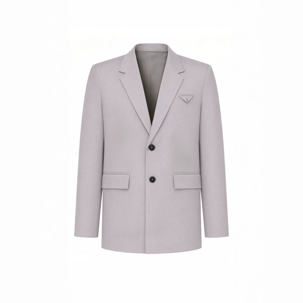 Mens Solid-Color Suit Business Formal Attire Set