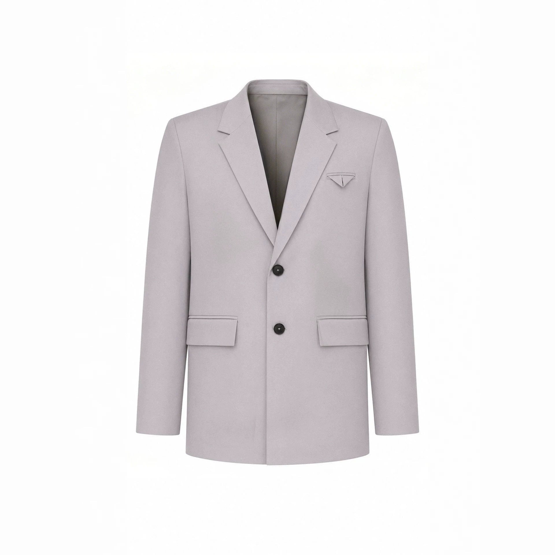 Mens Solid-Color Suit Business Formal Attire Set