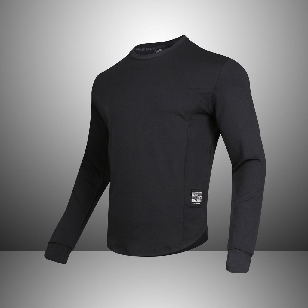 Outdoor Crew Neck T-shirt Sweater Loose Casual Quick-drying Sports Workout Long Sleeve