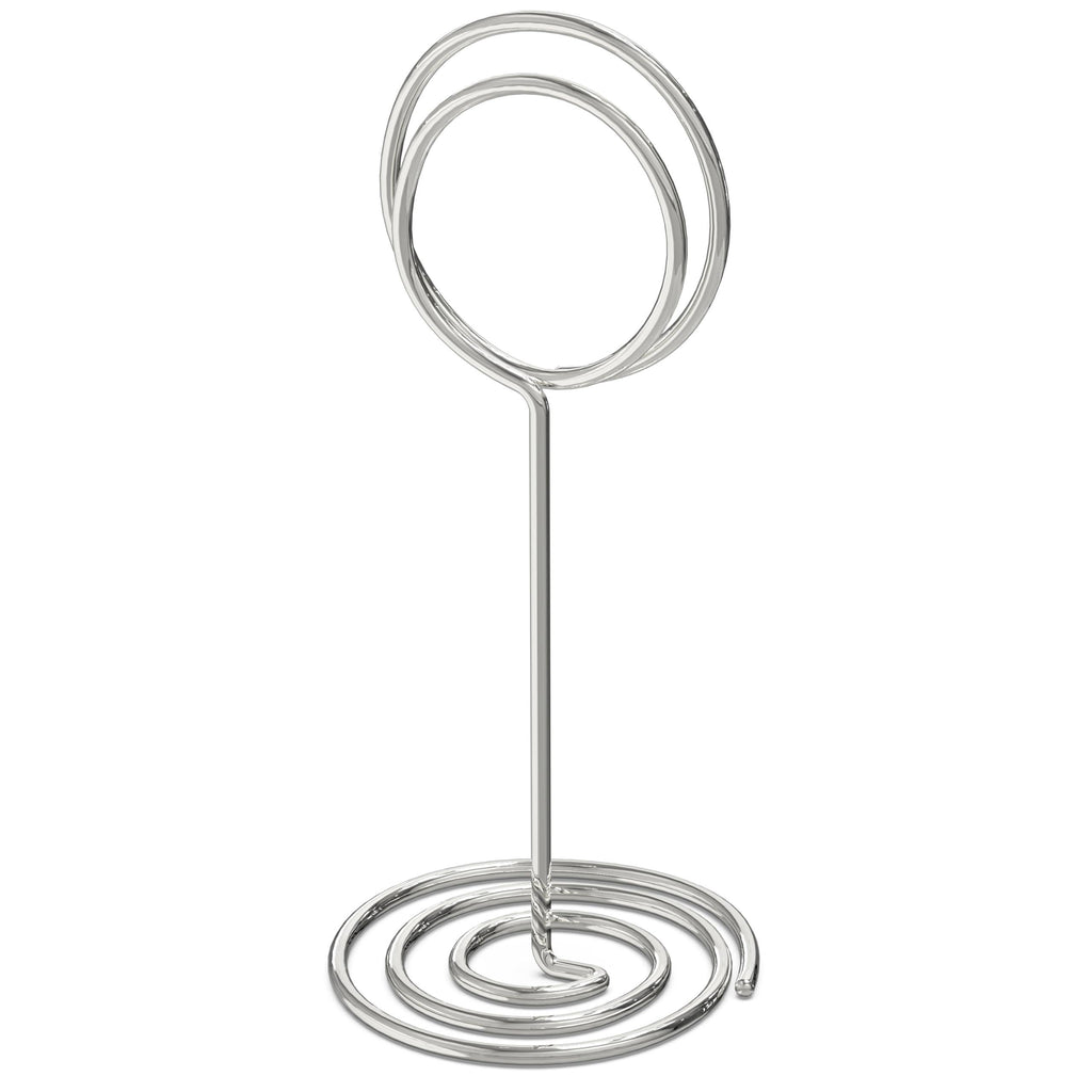 10 Pack Table Number Holders for Wedding Silver Place Card Holder Table Sign Holders Picture Photo Holders for Tables Mini Table Number Stands Silver Small Table Number Holders Clip Stand
